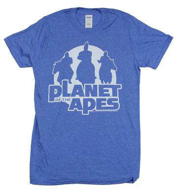 Planet of the Apes Mens T-Shirt - Distressed Classic Silhouette Image