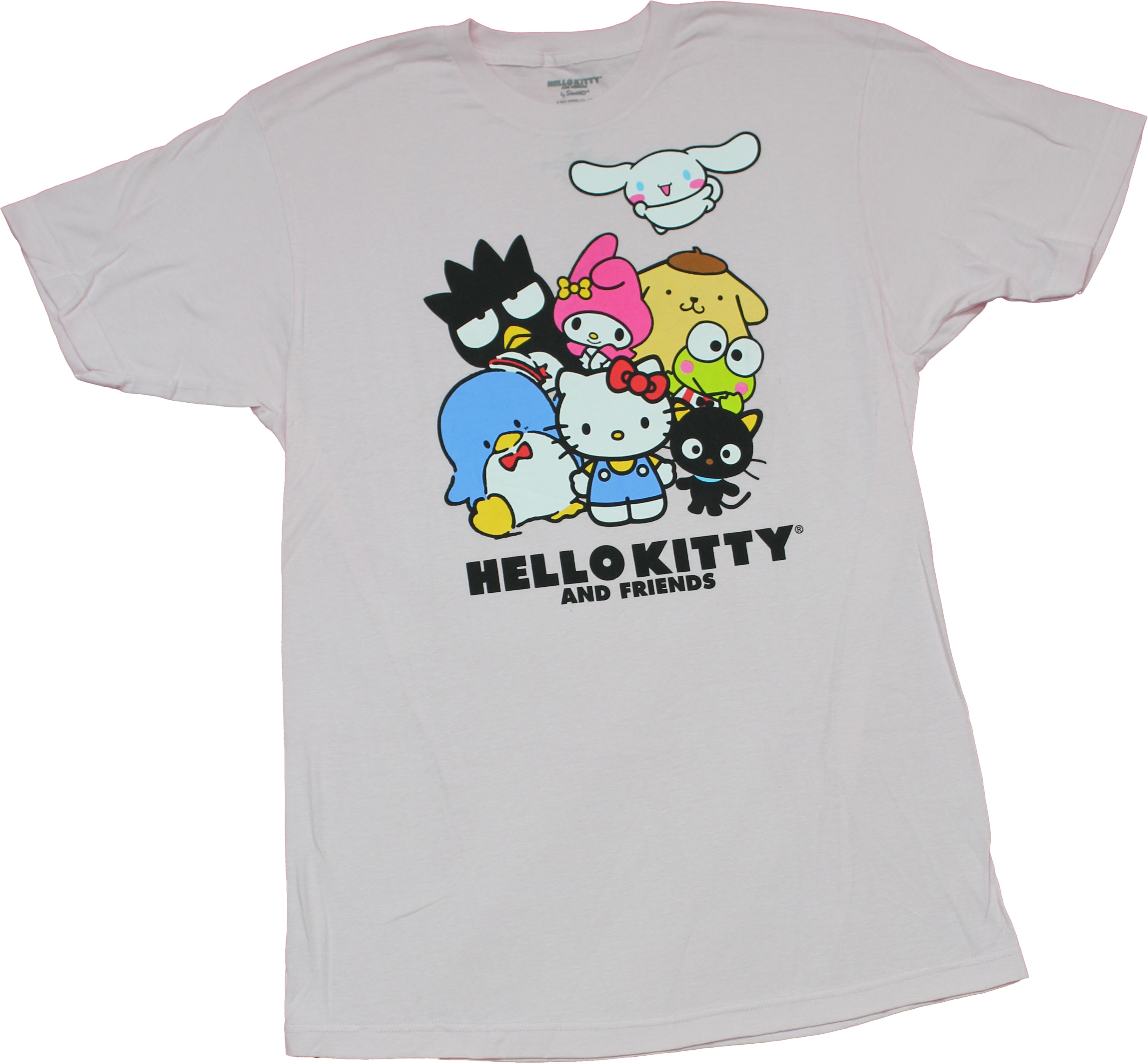 Hello Kitty and Friends Mens T-shirt Group Over Name