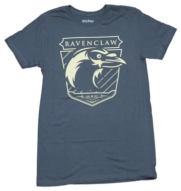 Harry Potter Mens T-Shirt  -  Ravenclaw Gold Raven Crest Image