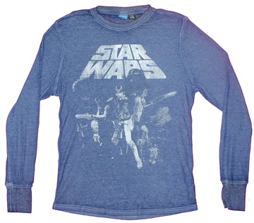 Star Wars Mens Thermal Shirt - Distressed New Hope Poste Image