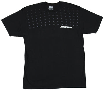 Star Wars Mens T-Shirt - Tiny Repeated Empire  Rebel Alliance Logos