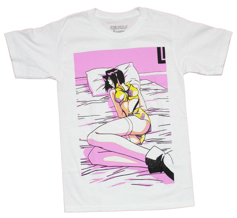 Cowboy Bebop Mens T-Shirt - Faye Valentine Provocative Bound Image