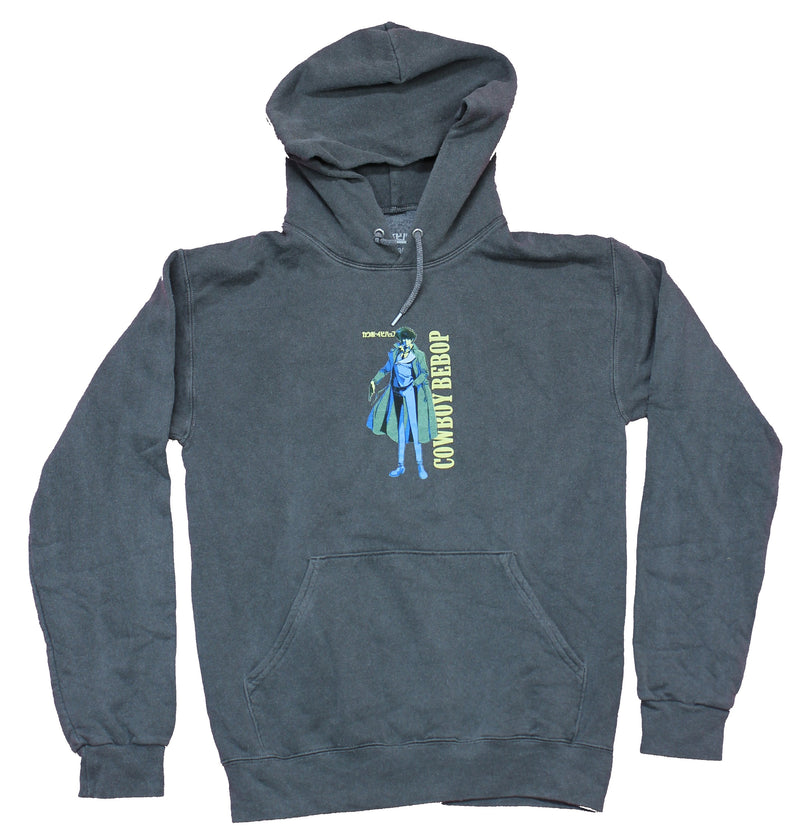 Cowboy Bebop Mens Hoodie  -  Spike Spiegel Next to Vertical Logo