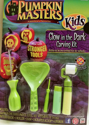 Pumpkin Masters America's Favorite Kids Glow in the Dark Carving Kit Now with Stronger Tools