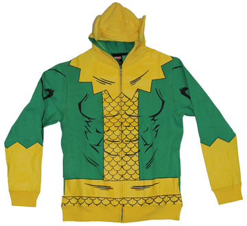 Thor (Marvel Comics) Loki Mens Hoodie Sweatshirt - Simple Loki Costume W/ Horns