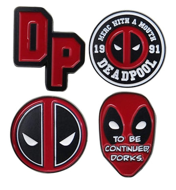 Deadpool Lapel Pin Set of 4 Pins