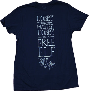 Harry Potter Mens T-Shirt - Dobby is a Free Elf with Sock