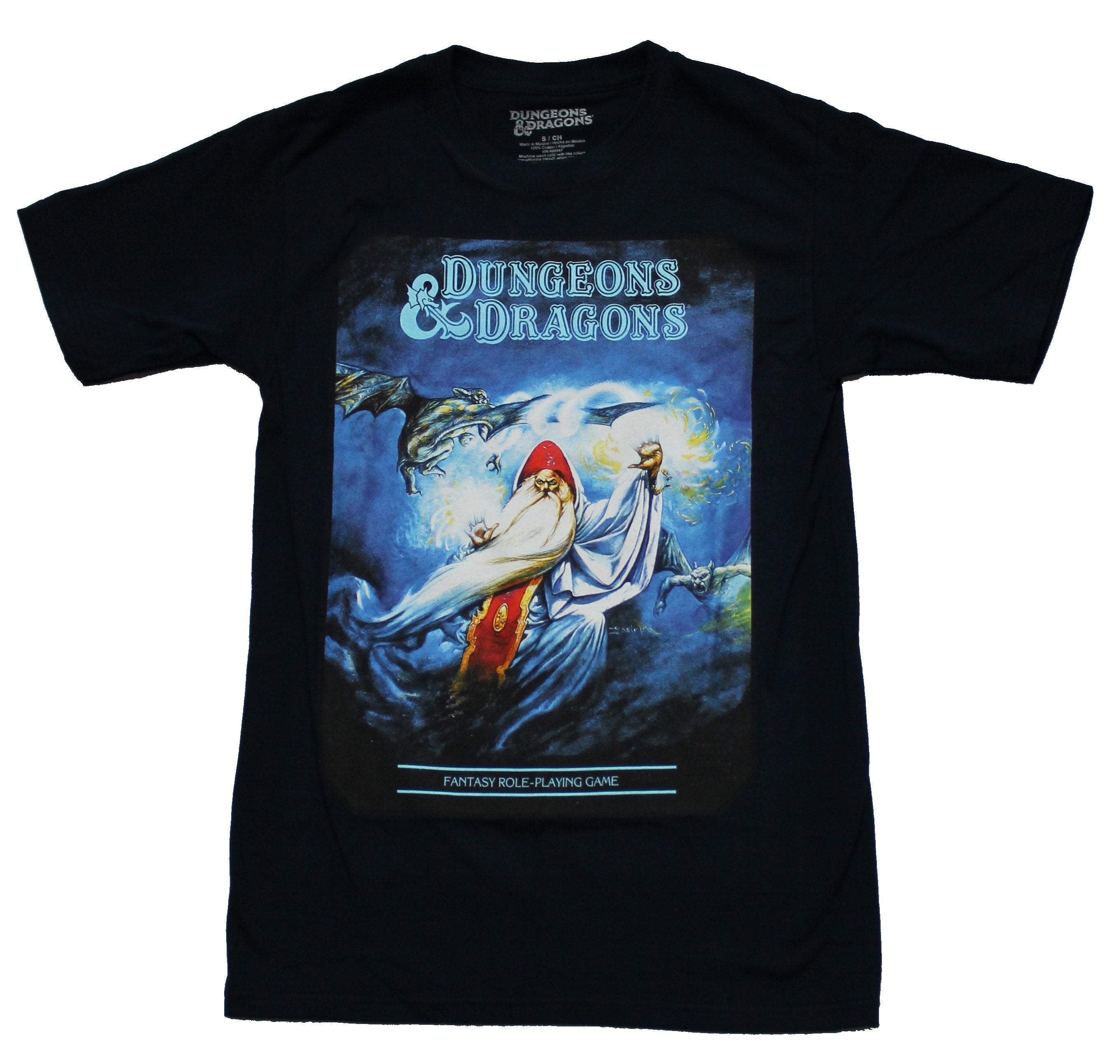 Dungeons & Dragons Mens T-Shirt - Advanced Players Handbook Wizard Cover AD & D