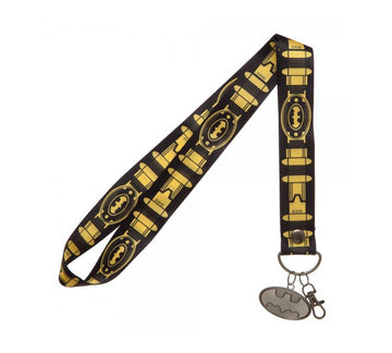 Batman Wide Lanyard with Metal Charm