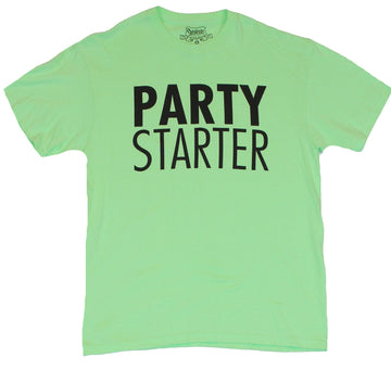 Crude Attitude Mens T-Shirt -  "Party Starter" Block Letter Logo