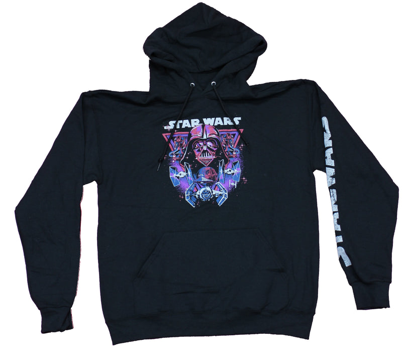 Star Wars Pullover Hoodie - Vader & Tie Fighter Collage Image