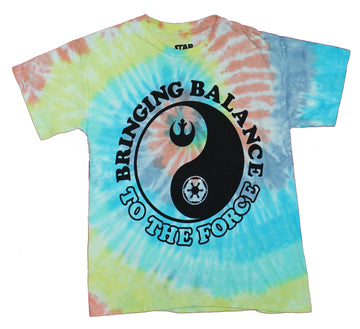 Star Wars Mens T-Shirt - Bringing Balance to The Force Tie Dye Image