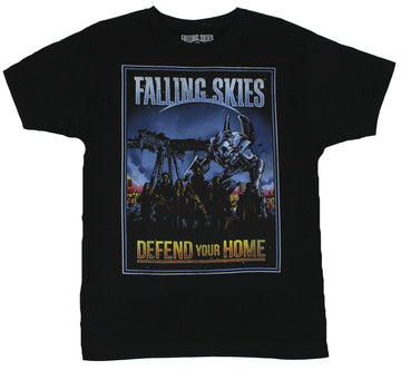 Falling Skies Mens T-Shirt - "Defend Your Homeland" Battle Ready Humans Image