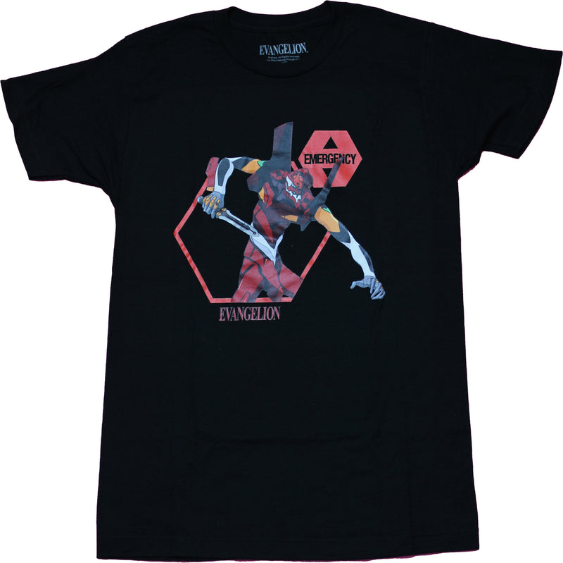 Evangelion Mens T-Shirt - Type-02 TV VER Robot Attack - Inmyparentsbasement.com