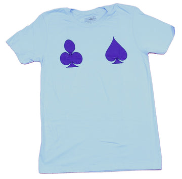 Hunter X Hunter Mens T-Shirt -  Club Spade Front Diamond Heart Back Image