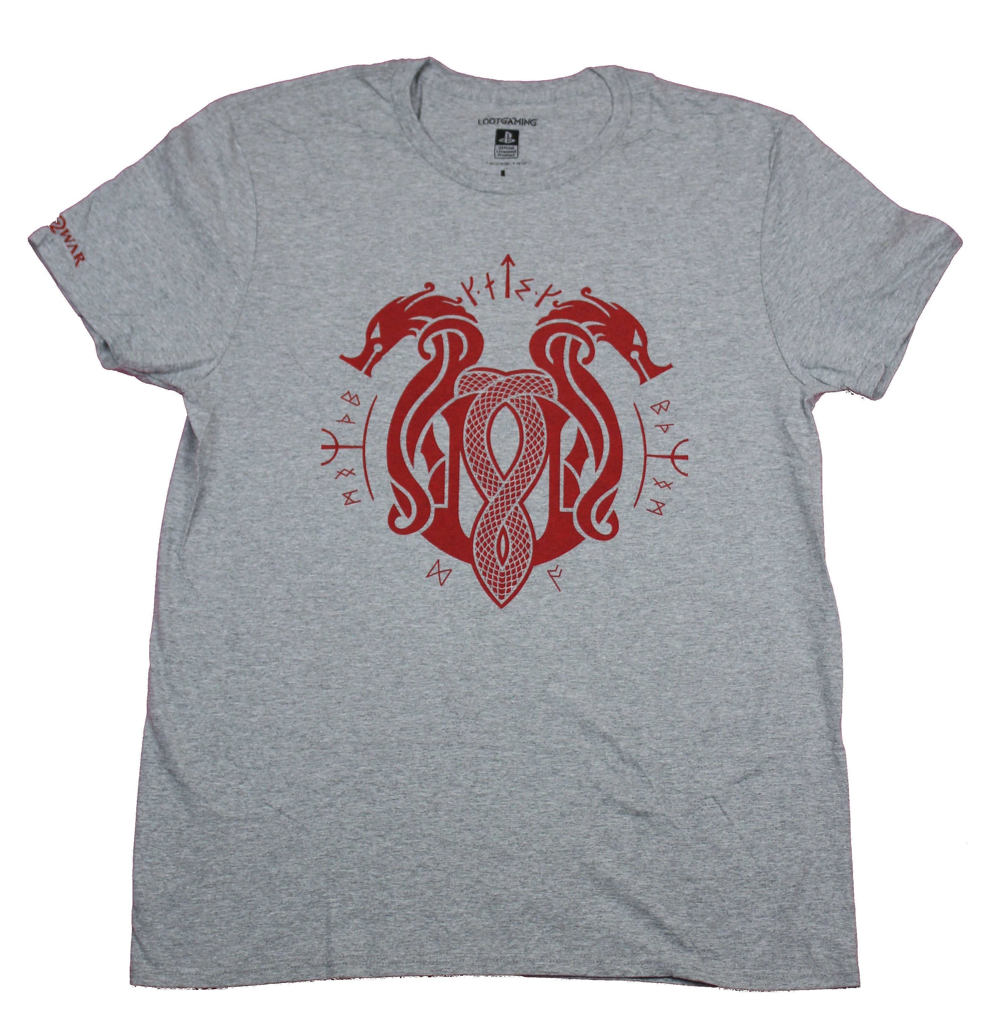 God of War Mens T-Shirt- Snake of the World Logo Image