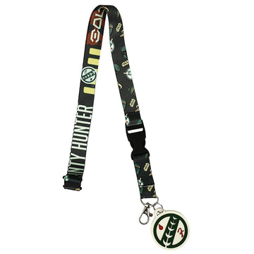 Boba Fett Sublimation Print Lanyard with Rubber Charm