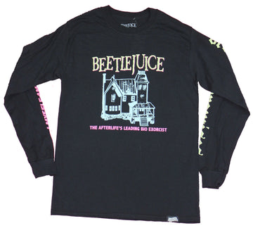 Beetlejuice Mens Long Sleeve T-Shirt - Afterlife's Leading Bio Exorcist