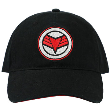 Falcon Winter Solider Embroidered Shield Adjustable Ball Cap Black