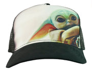 Star Wars The Mandalorian The Child Grogu Mesh Trucker Hat - Inmyparentsbasement.com