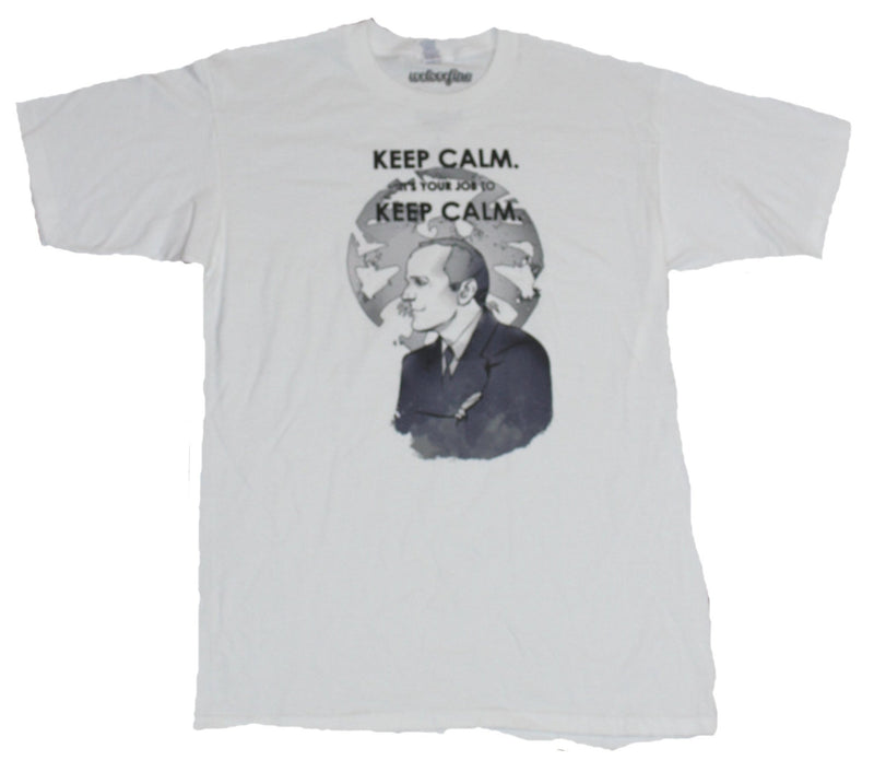 Shield (Marvel) Mens T-Shirt -  It's Your Job to Keep Calm Coulson Drawing
