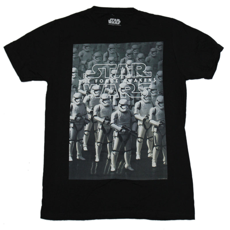 Star Wars Mens T-Shirt - Group of Stormtroopers The Force Awakens