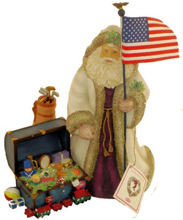 San Francisco Music Box Company - Celebrating The Memories Santa Figurione - "Toyland"