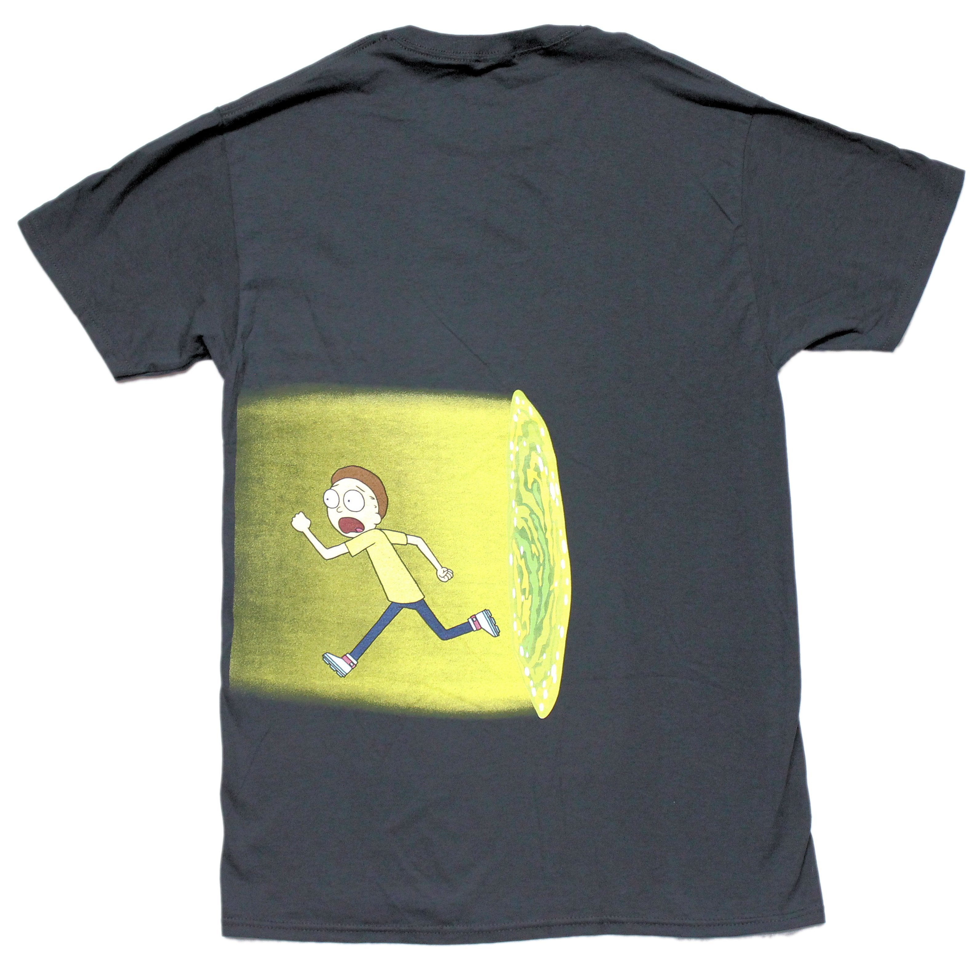 Rick and Morty Mens T-shirt - Running Through Portal & Shirt