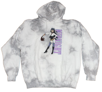 White & Gray Marbled Tie Dye My Hero Academia Hoodie Ft. Midnight