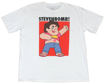 Steven Universe Mens T-Shirt - Stevenbomb! Silly Steven Universe Image
