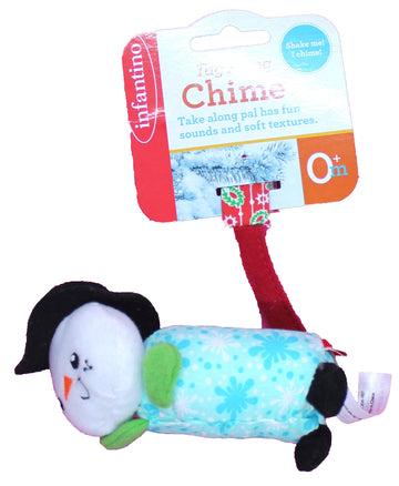 Infantino Tag Along Snowman Chime Attaches to Car seats & Strollers