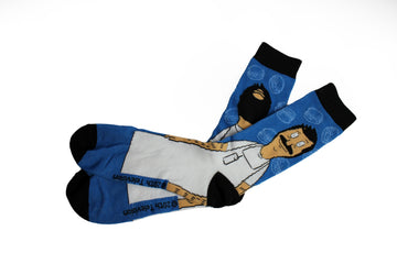 Bobs Burgers Men’s Crew Socks Set With Bandana Shoe Size 6-12