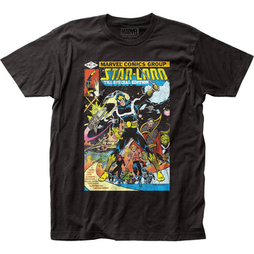 Star Lord (Guardians of the Galaxy) Mens T-Shirt - Retro Comic Cover