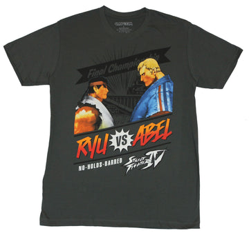 Street Fighter IV Mens T-Shirt - Final Championship "Ryu vs Abel" Image