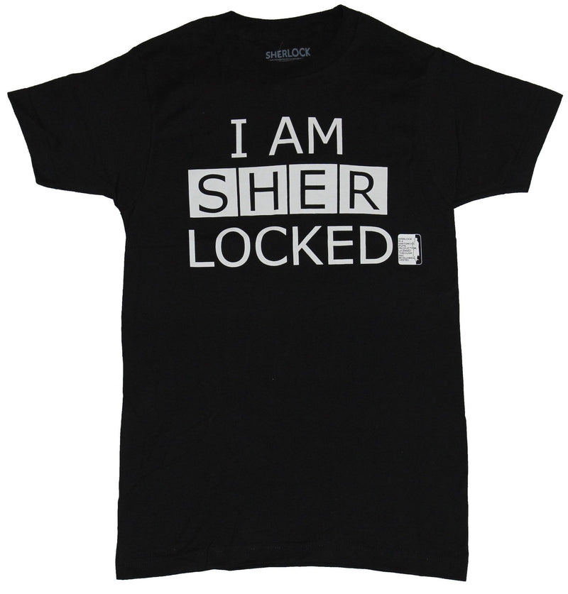 Sherlock (BBC TV Series)  Mens T-Shirt - I Am Sherlocked - Inmyparentsbasement.com