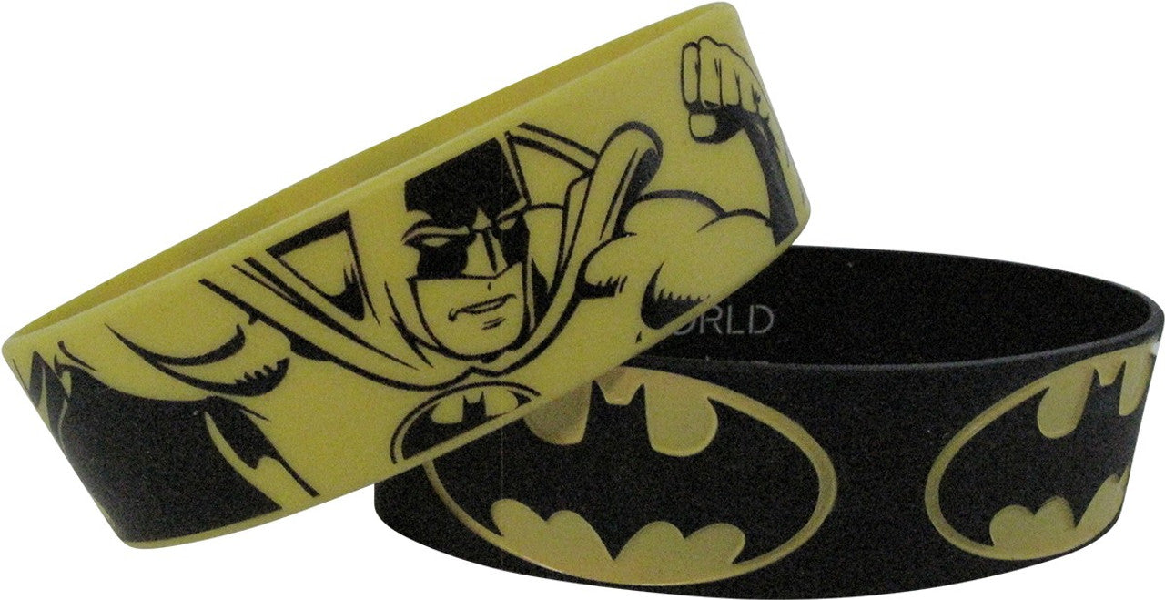 Batman Logos Action Rubber Wristband Set