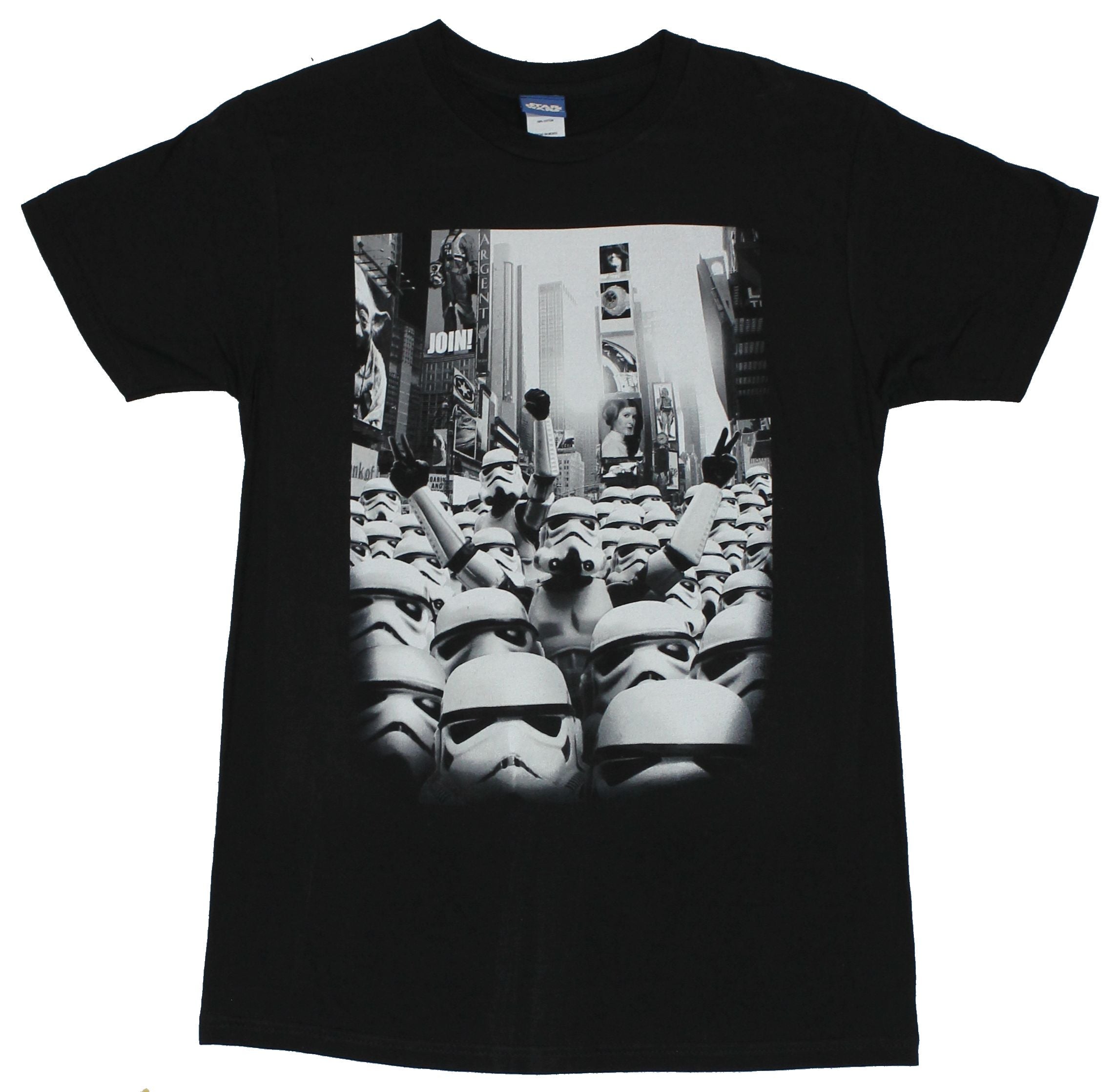 Star Wars Mens T-Shirt - Massive Times Square Stormtrooper Parade Image