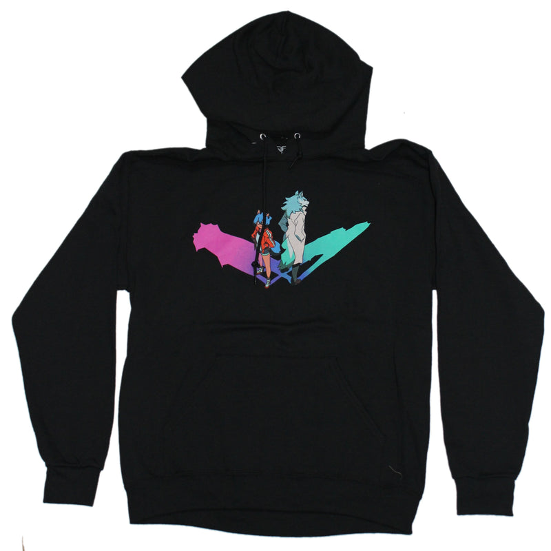 BNA Brand New Animal Michiru & Shirou Neon Silhouette Anime Manga Hoodie
