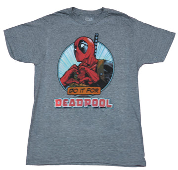 Deadpool Mens T-Shirt - Do it For Deadpool Circle Image