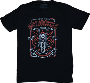 Ghost Rider Mens T-Shirt - Motorcycle Club Sign Image