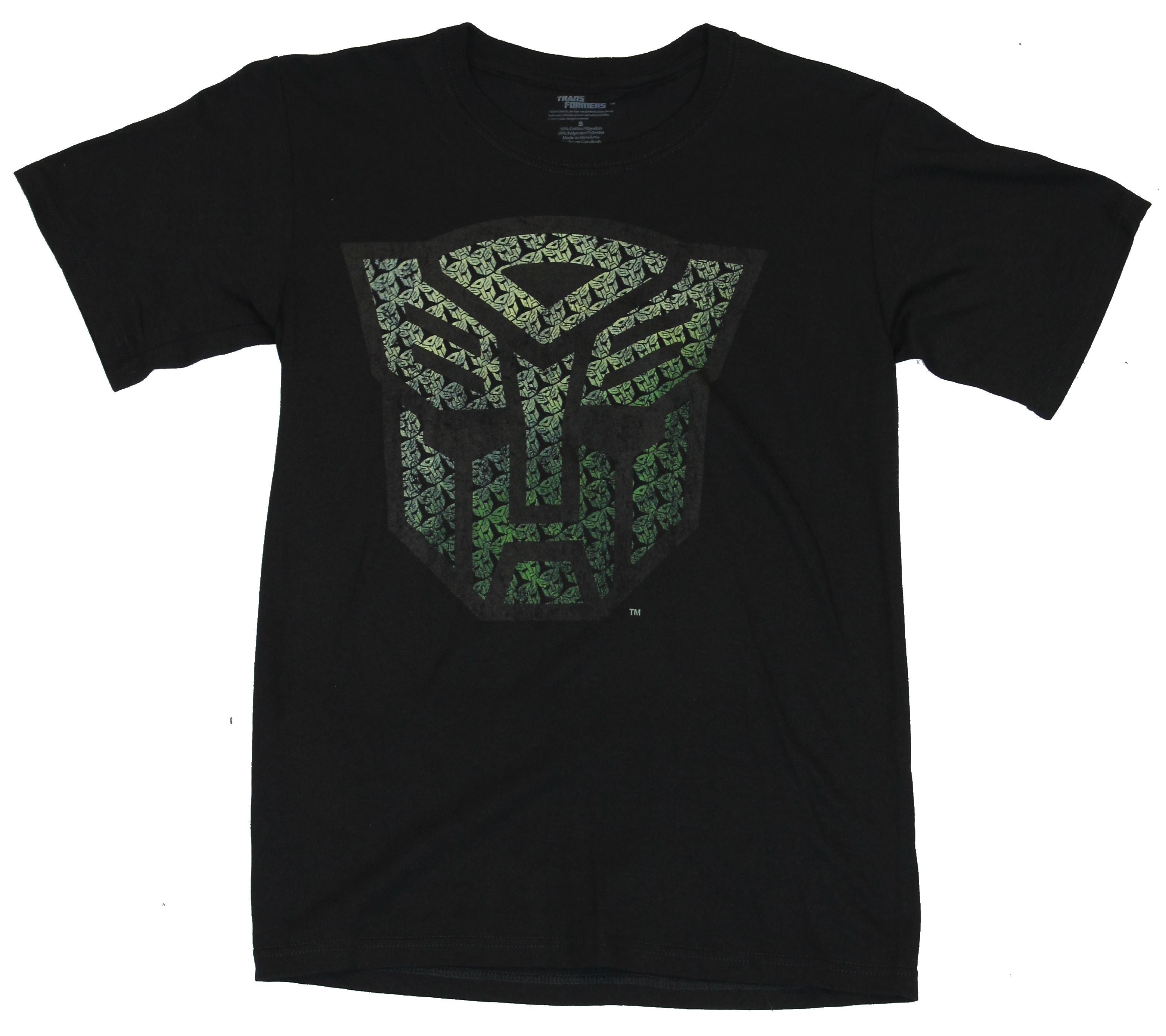Transformers Mens T-Shirt - Autobot Symbol Made Up of Tiny Symbols