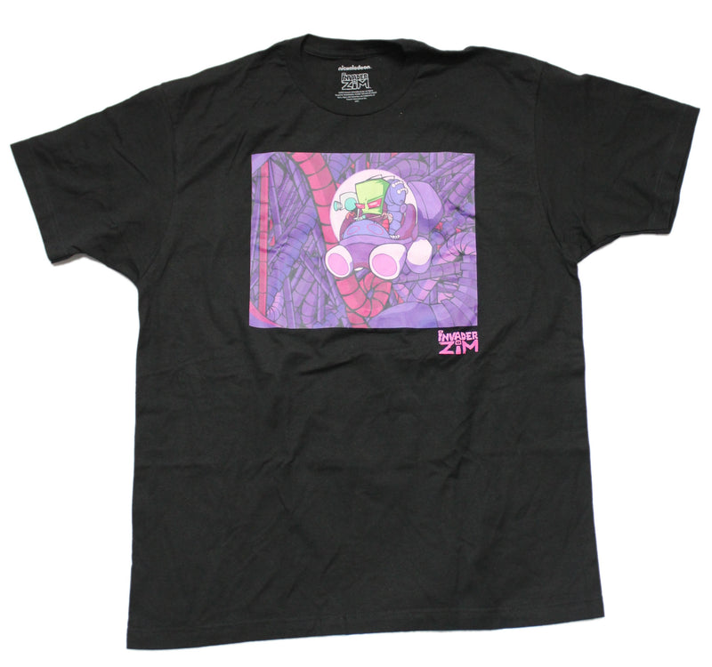 Invader Zim Mens T-Shirt - Zim Riding in Spaceship