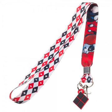 DC Comics Classic Harley Quinn Lanyard ID Badge Holder with Collectible Sticker