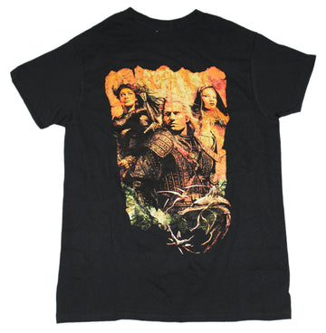 The Witcher Mens T-Shirt  - Orange Tinted GRoup Image