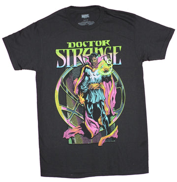 Doctor Strange Mens T-Shirt - Colorful Doctor Strange Holding Magic In Circle