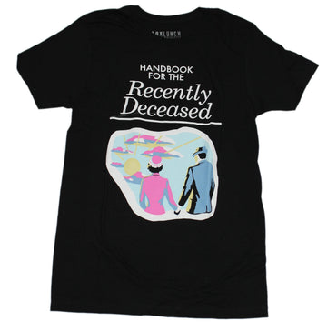Beetlejuice Mens T-Shirt  -Handbook for the Recently Deceased Handbook Image
