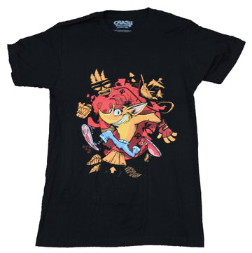 Crash Bandicoot 4  Mens T-Shirt - IT's About Time Sketchy Image