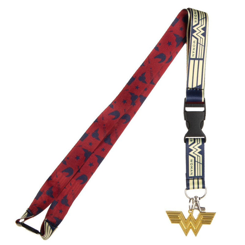 Wonder Woman 1984 Lanyard ID Badge Holder, Collectible Sticker, & Charm Official