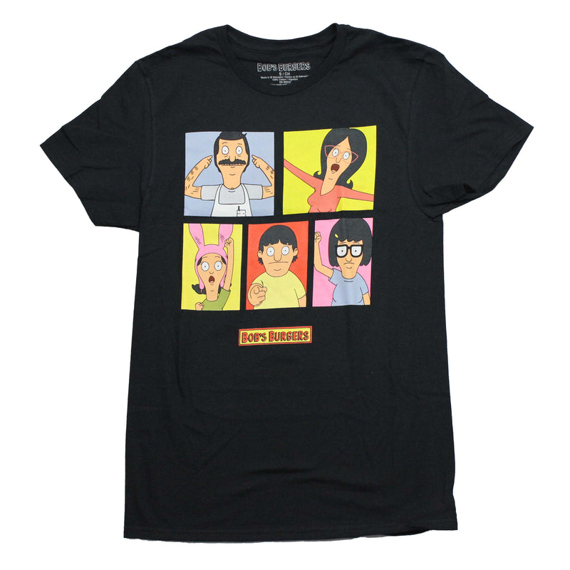 Bob's Burgers Mens T_Shirt - Main Boxed Character Images - Inmyparentsbasement.com