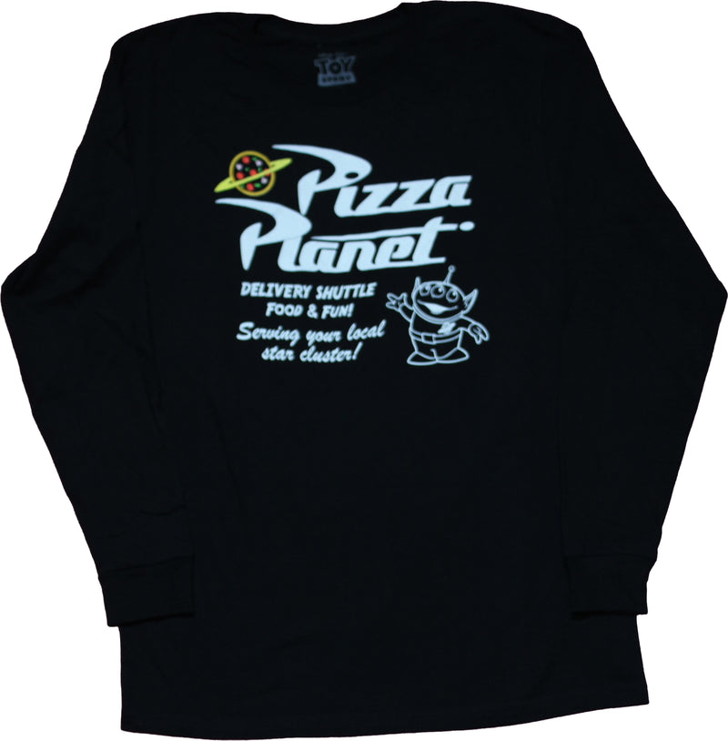 Toy Story Mens Long Sleeve T-Shirt - Pizza Planet Logo Image
